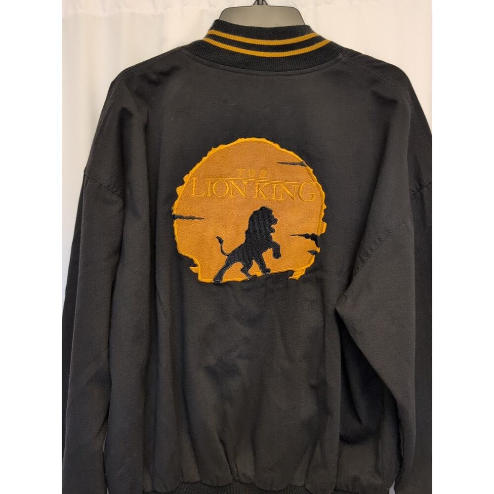 VTG Lion King Varsity Style M The Disney Store Jacket 1994 stitch details USA